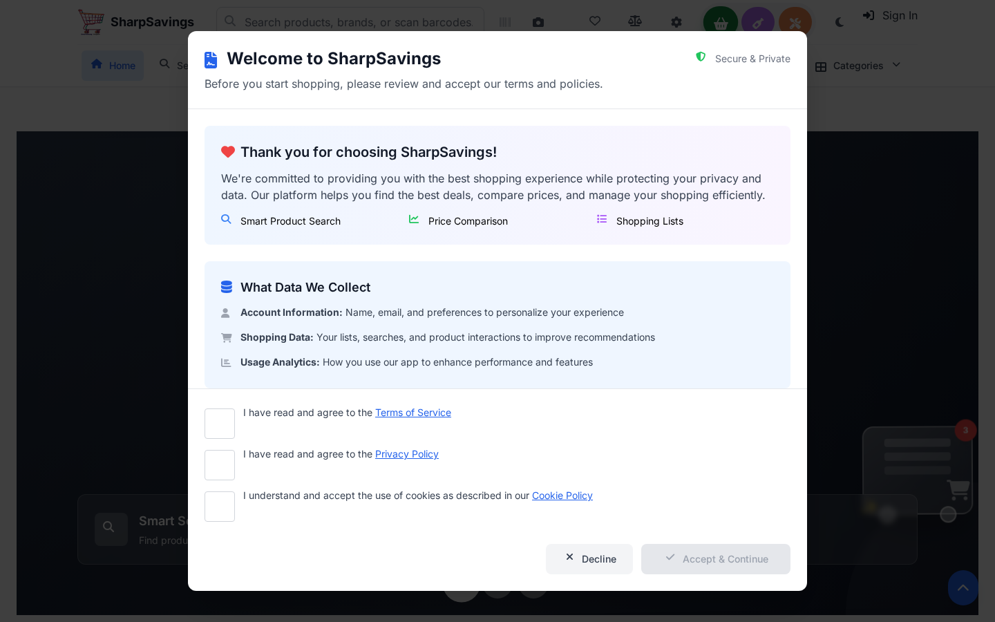 SharpSavings.online website screenshot