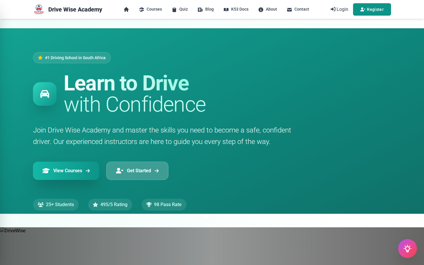 WiseDrive website screenshot